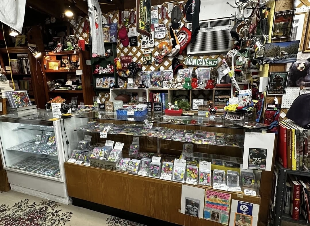 Antique collectibles display